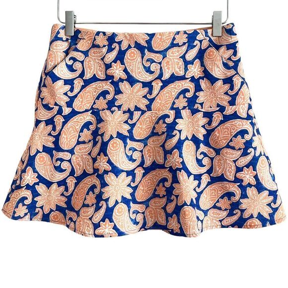 Polo Ralph Lauren Golf Skirt Skort Womens S Paisley Tennis Pickleball Pull on - Picture 1 of 16